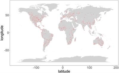 Climate factors drive plant distributions at higher taxonomic scales and larger spatial scales